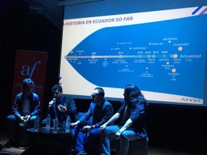 Participación en el conversatorio, Historia del los Videojuegos en el Ecuador